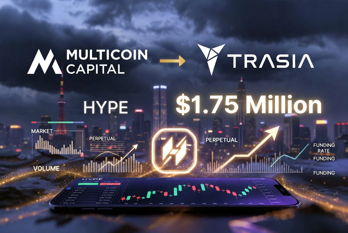 Multicoin Capital invests $1.75 million in Trasia, its first investment in the Hyperliquid ecosystem. Asia-focused perpetual futures trading platform founded by former Multicoin partner Mable Jiang.