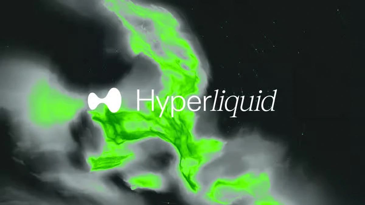 Hyperliquid crypto platform logo displayed on a dark background