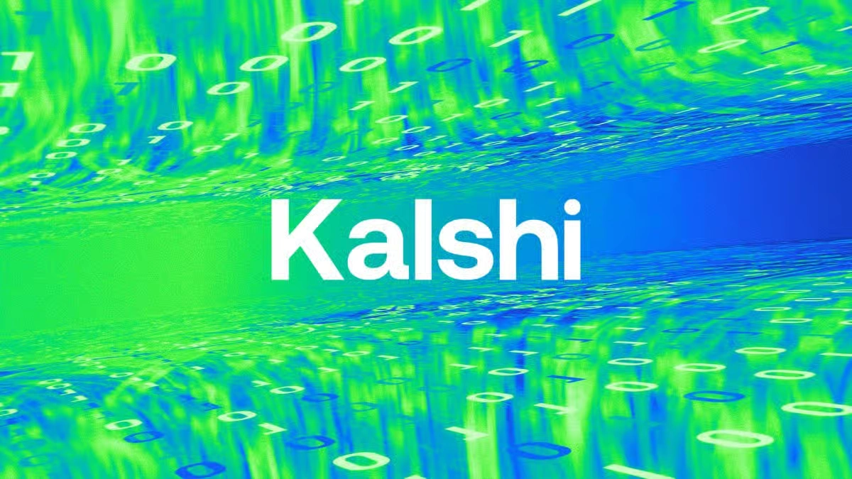 Kalshi prediction market platform with digital data visualization