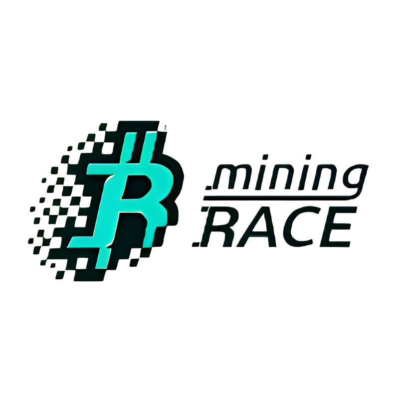 The official logo of the Mining Race platform, analyzed in this cryptocurrency investment review.