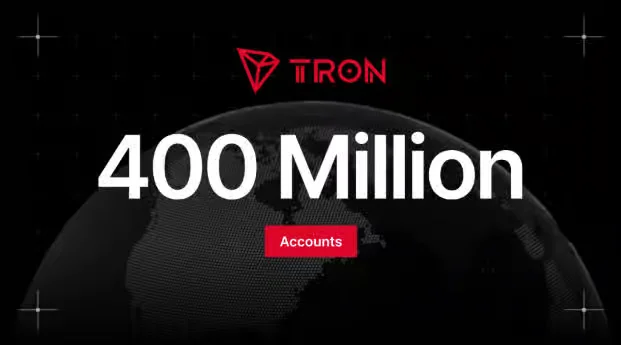 TRON reaches 400 million accounts