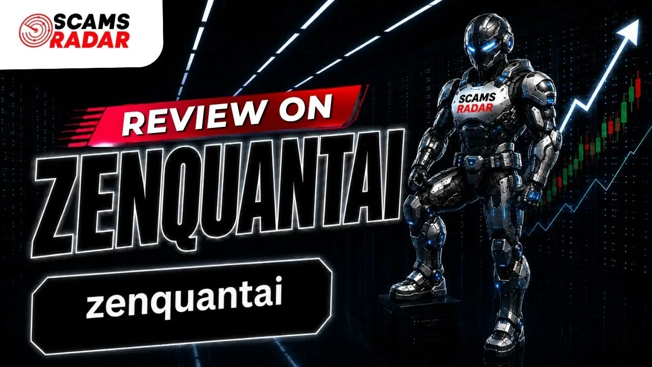 ZenQuantAI Review and ScamsRadar analysis