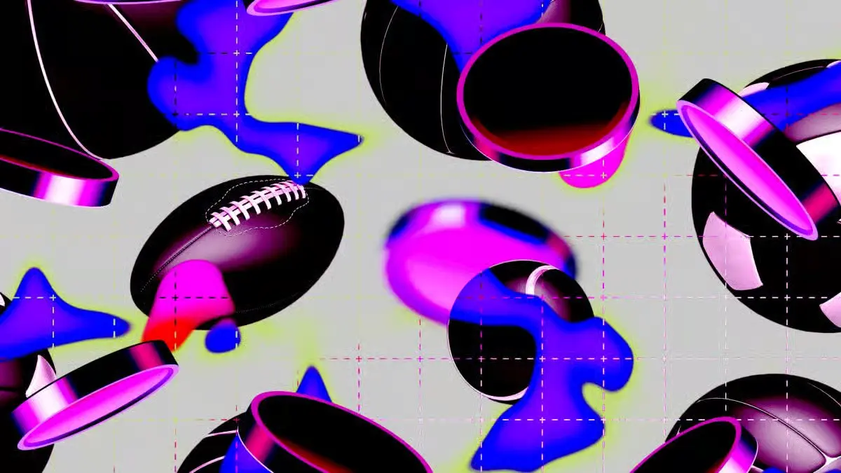 Abstract American football illustration representing NFL football news and sports updates