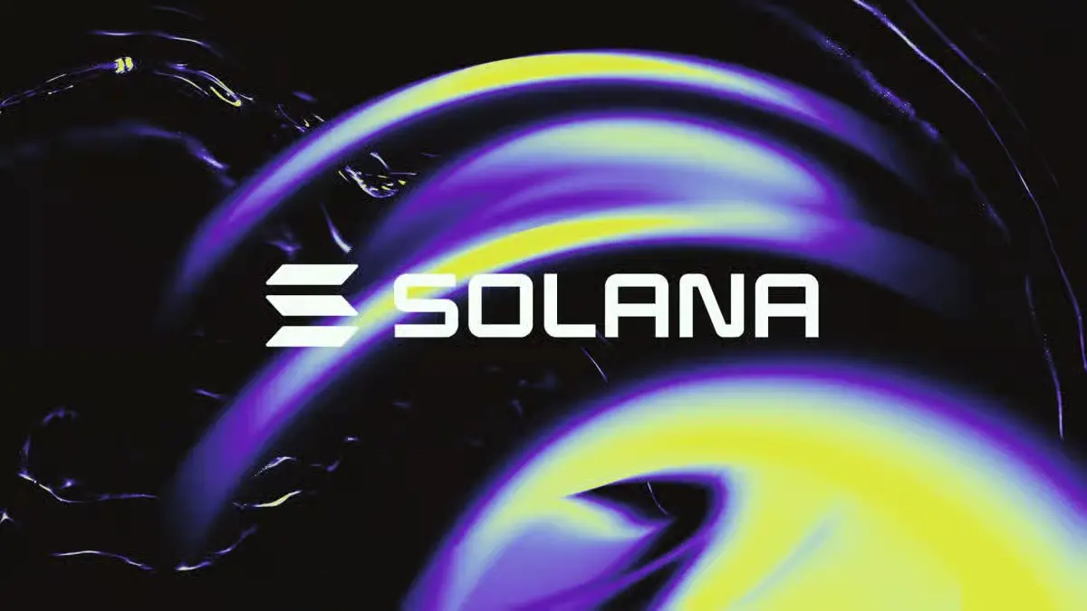 Solana cryptocurrency logo and blockchain news