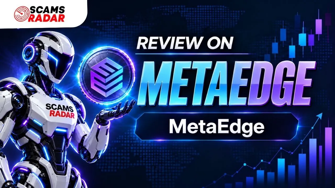MetaEdge Review by Scams Radar analyzing platform legitimacy and potential investment risks. Copy alt text